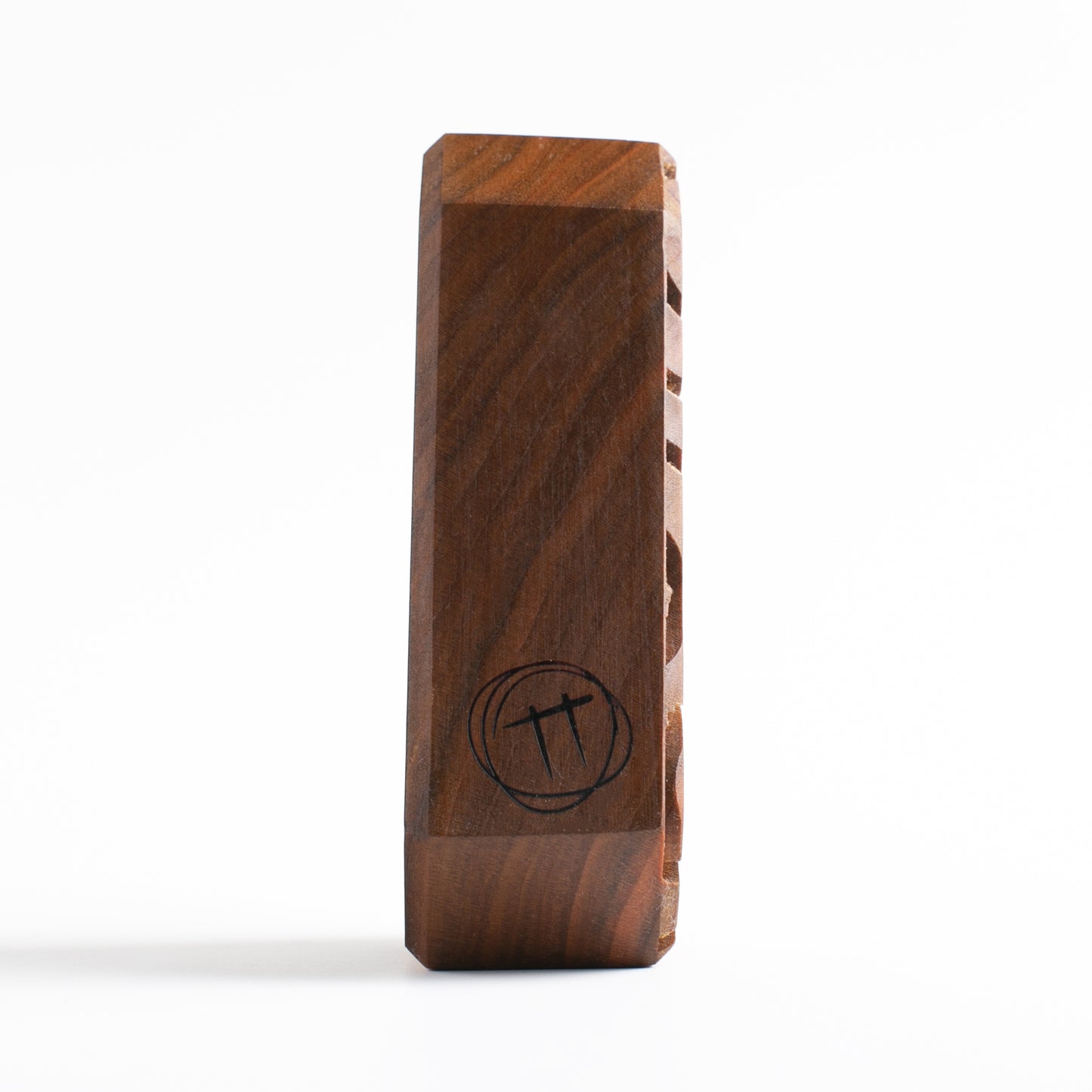 Handmade wooden talisman of Glimbop and Quazglitz providing a calming nighttime glow