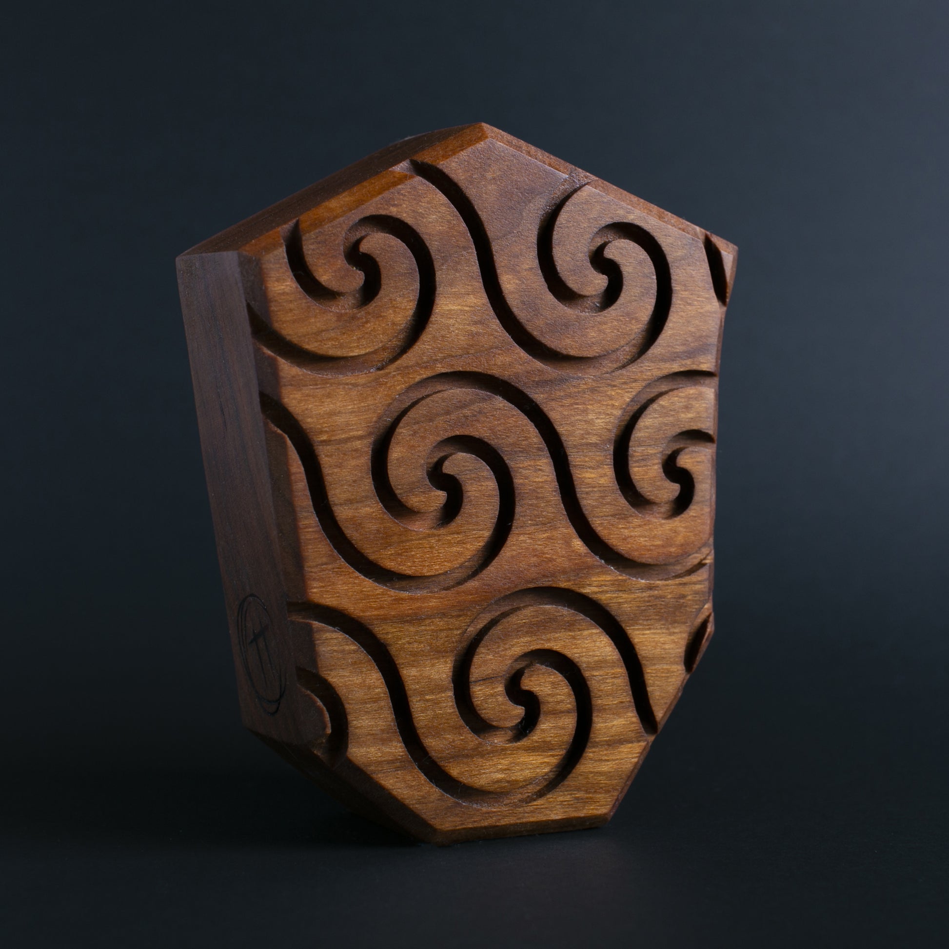 Glow-in-the-dark wooden talisman of Jellywobble ensuring a safe and magical bedtime