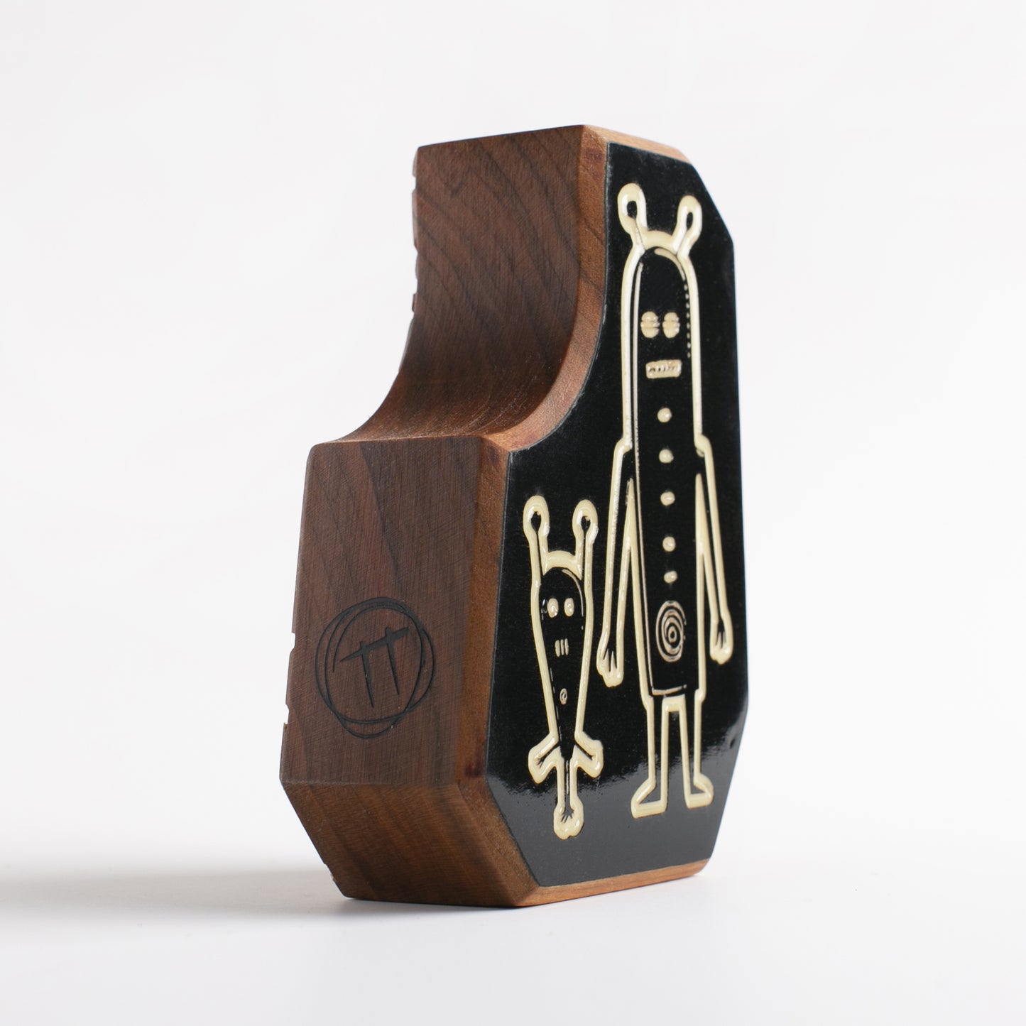 Glow-in-the-dark guardians Nixblip and Blizmor creating a radiant protective net