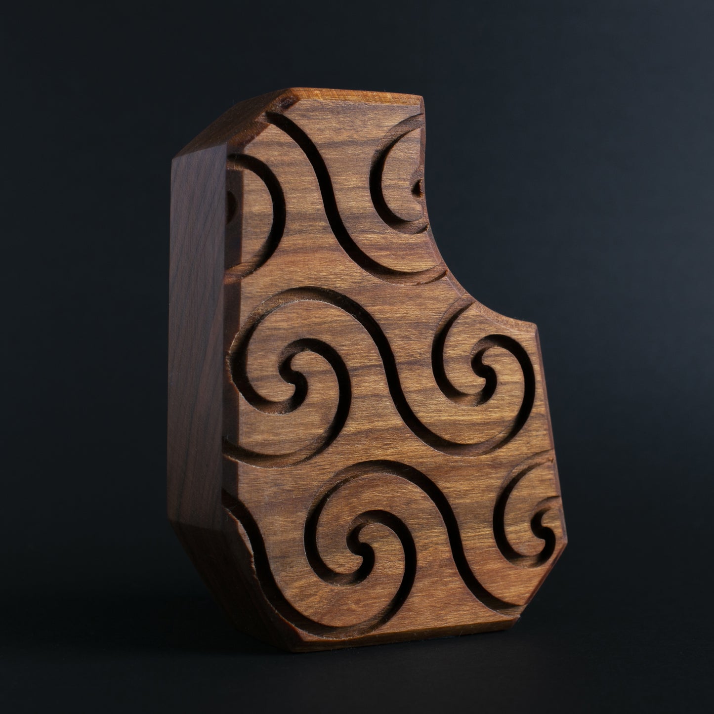 Glow-in-the-dark wooden talisman of Nixblip and Blizmor guarding children’s sleep