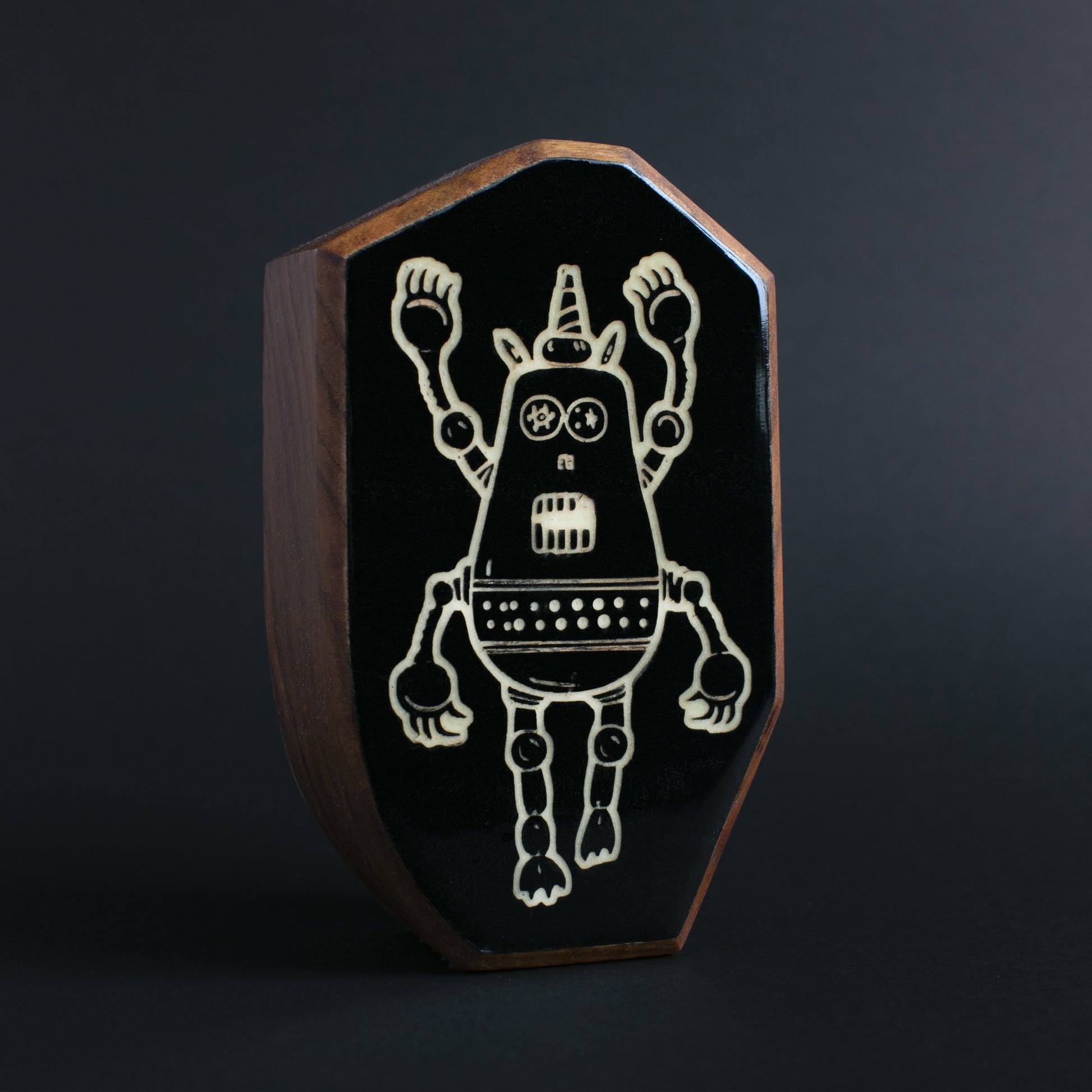 Handcrafted Plazmorp charm designed to bring safety and light to bedtime routines