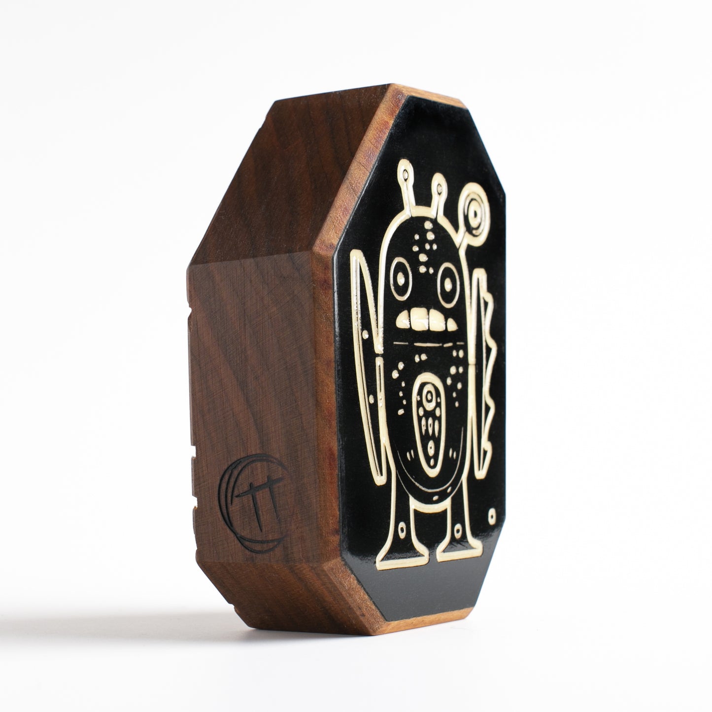 Glow-in-the-dark guardian Zorpwob shielding children from nighttime shadows