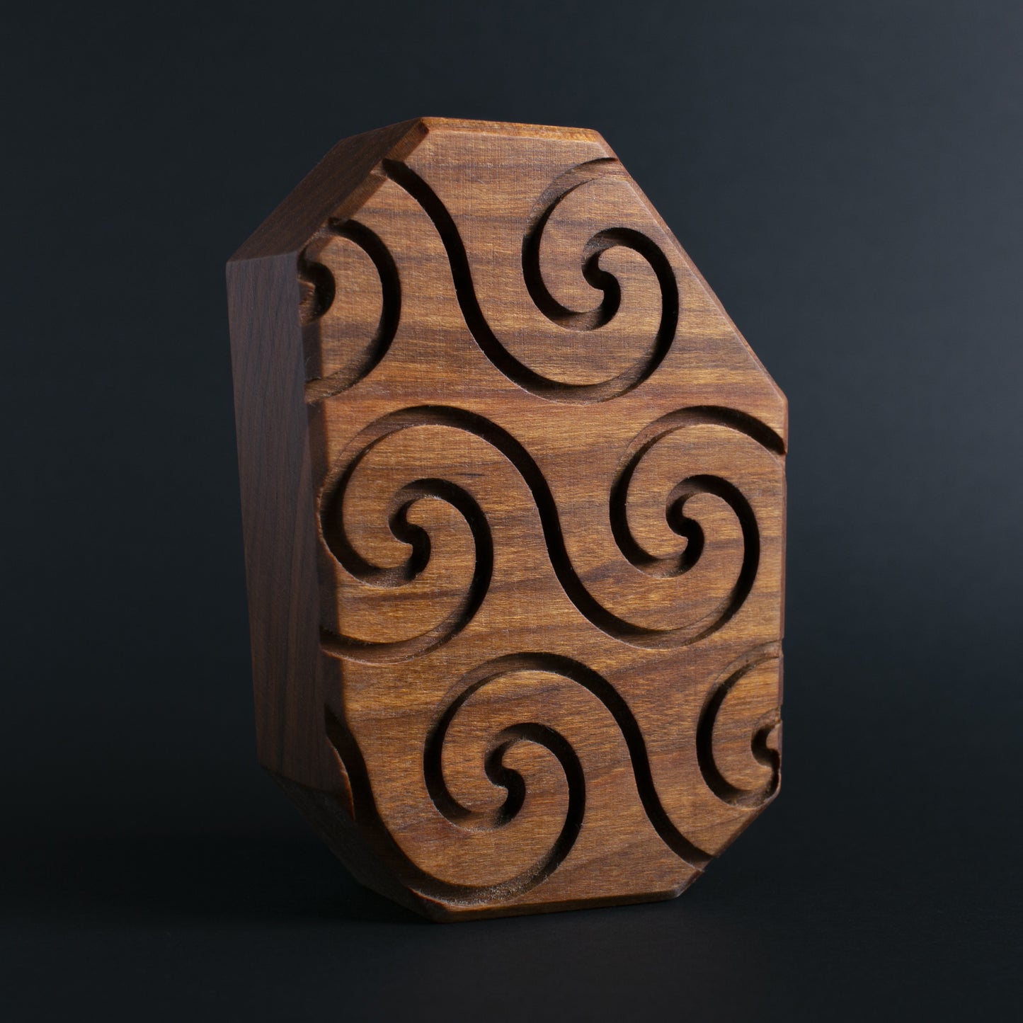 Glow-in-the-dark wooden talisman of Zorpwob ensuring a calm and restful sleep