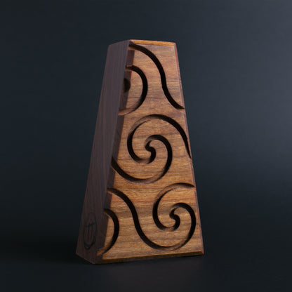 Glow-in-the-dark wooden guardian Blizznook designed to protect kids from bedtime shadows
