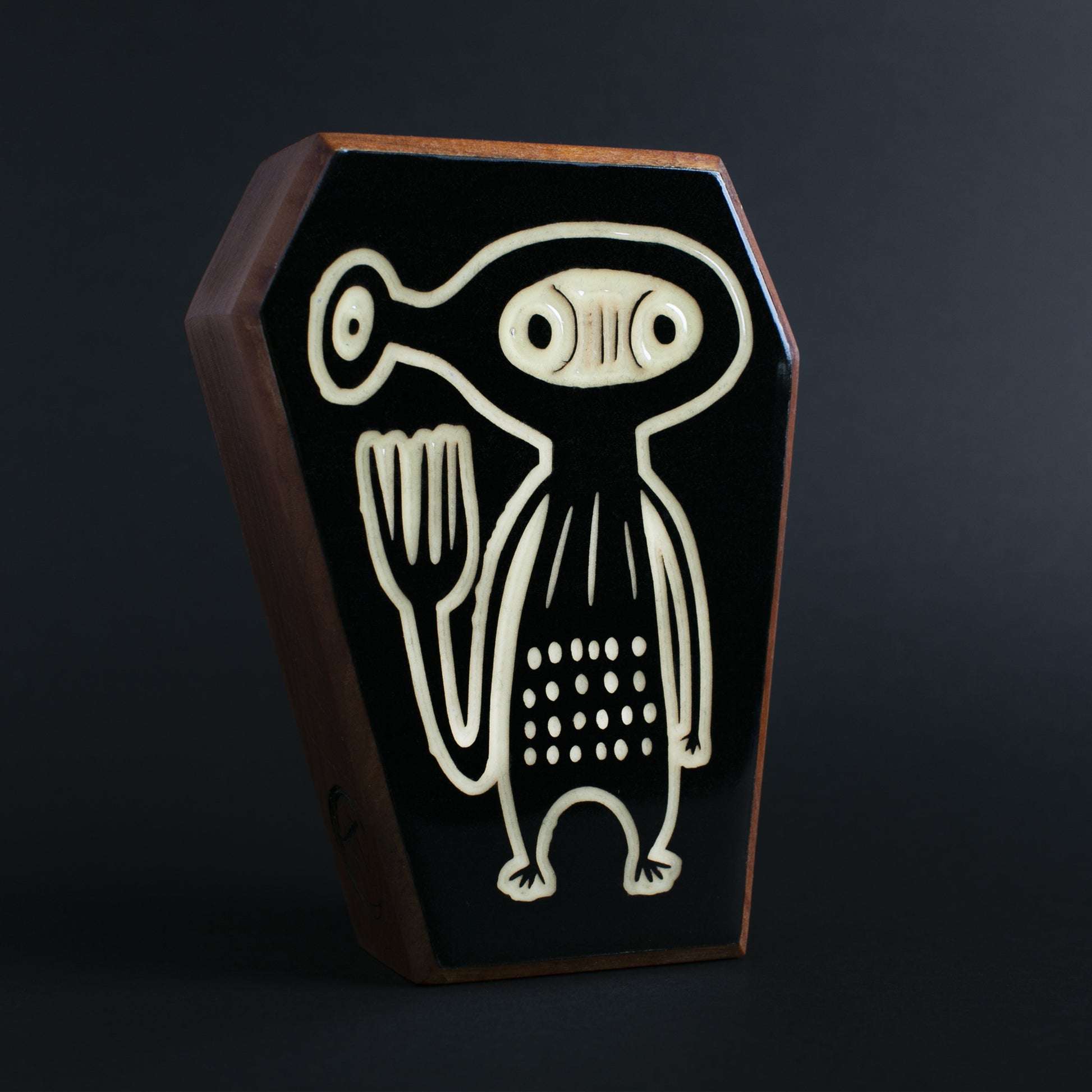 Handcrafted Xyloid charm designed to bring safety and cosmic comfort at night
