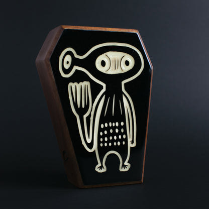 Handcrafted Xyloid charm designed to bring safety and cosmic comfort at night
